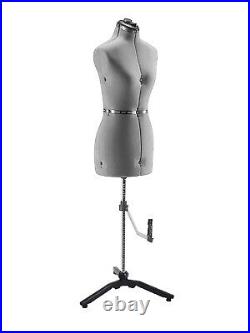 Adjustable Dress Form Mannequin Sewing Dressform withOptional Wheels Petite NEW