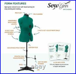 Adjustable Dress Form Medium Half Body Headless Mannequins Model Sewing Supplies