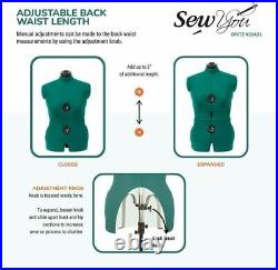 Adjustable Dress Form Medium Half Body Headless Mannequins Model Sewing Supplies
