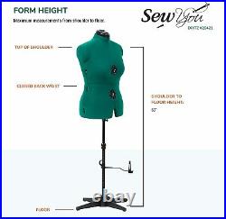 Adjustable Dress Form Medium Sewing Full Figure Female Mannequin Torso Stand New