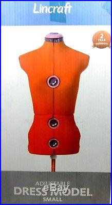 Adjustable Dressmaker Dummy Model Small Dress Form Dressform Red Mannequin New