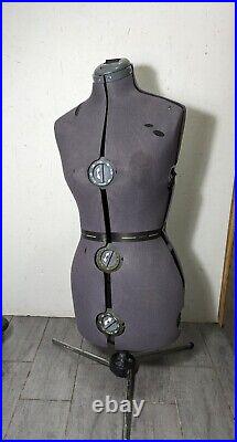 Adjustable Female Dress Form Mannequin Made in England Vintage