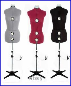 Adjustable Female Tailor Dummy Dummies Dressmaker Mannequin Bust Display Stand