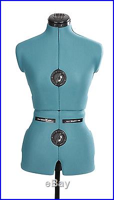 Adjustable Height Neck Bust Back Waist Hips Sew Mannequin Dress Form Small