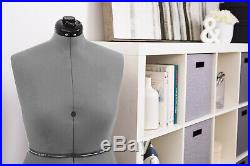 Adjustable Mannequin Dress Form Female With New Base Gray