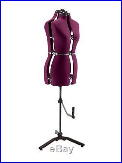 Adjustable Mannequin Dress Form Female With New Base Red