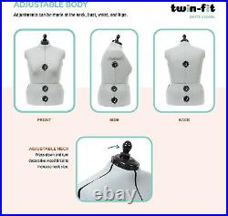 Adjustable Mannequin Dress Form Full Figure Female Plus Size Torso Sewing NEW