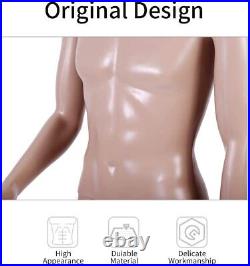 Adjustable Plastic Male Mannequin Torso Manikin Dress Form Full Body Mannequin