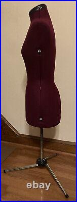 Adjustable Sewing Mannequin Torso Clothing Form with Display Stand