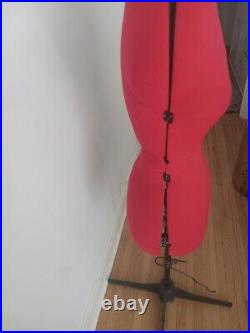 Adjustoform Sew Perfect Cherry Red Adjustable Dress Form Dummy Mannequin