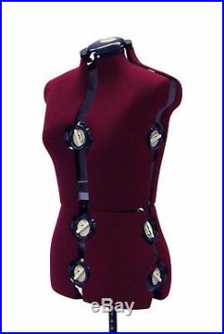 Adult Female Adjustable Dress Form Sewing Fabric Mannequin Torso Large