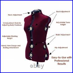 Adult Female Adjustable Dress Form Sewing Mannequin Torso Size Small