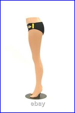 Adult Female Brazilian Fleshtone Plastic Mannequin Legs Display with Base