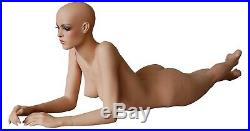 Adult Female Fiberglass Laying Down Sexy Full Body Realistic Mannequin