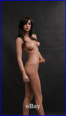 Adult Female Fleshtone Realistic Pretty Full Body Mannequin with Wig