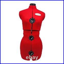 Adult Female Med Size Adjustable Dress Form Sewing Fabric Mannequin Torso only