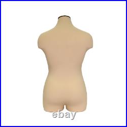 Adult Female Plus Size Half Body Mannequin Dress Form Pinnable Torso