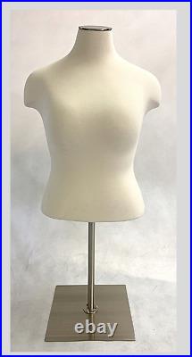 Adult Female Plus Size Mannequin Dress Form Pinnable Torso with Shoulders