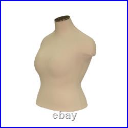 Adult Female Plus Size Mannequin Dress Form Pinnable Torso with Shoulders