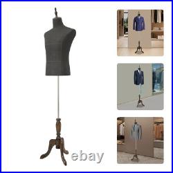 Adult Male Dress Form Mannequin Torso Clothes Display Adjustable Height 150-180