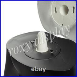 Adult Male Matte Black Plastic Muscular Standing Mannequin with Base