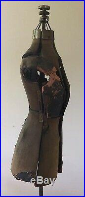 Antique 1800s Dress Form Primitive Steampunk Sewing Mannequin ACME FORM