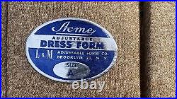 Antique Acme Adjustable Dress Form Size A L&M Adjustable Form Co