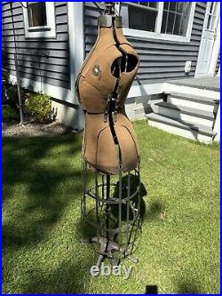 Antique Adjustable Dress Form ACME L&M Great Condition