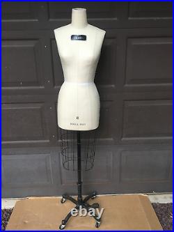 Antique B. MOSS Dress Form Model 8 STAND cage from department store 1939