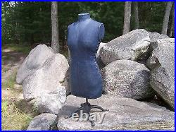 Antique Dress Form Vintage Store Display Mannequin Stand or Countertop