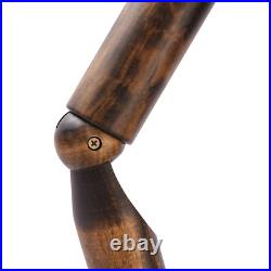 Antique Female Black Pinnable Dress Form Mannequin Torso with Flexible Arms