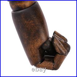 Antique Female Black Pinnable Dress Form Mannequin Torso with Flexible Arms