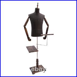 Antique Female Black Pinnable Dress Form Mannequin Torso with Flexible Arms Antique Female Black Pinnable Dress Form Mannequin Torso with Flexible Arms