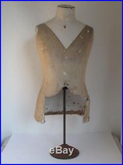 Antique French Mannequin Dress Form for Mens Shirts etc