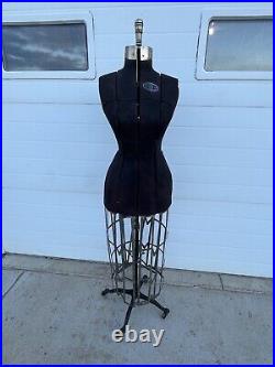 Antique Hall-Borchert Adjustable Dress Form Queen Edwardian Era 1910s Sewing