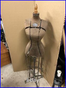 Antique Hall-Borchert Chicago Dress Form Victorian Adjustable Cast Iron Base