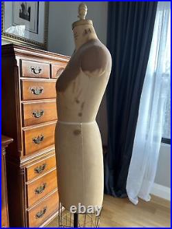 Antique J. R Bauman Model 1964 Size 14 Cage Dress Form Mannequin