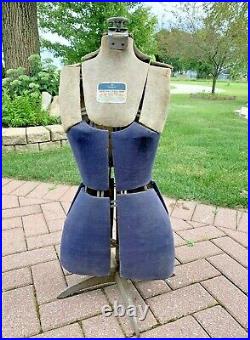 Antique Vintage Mannequin Dress Form Adjustable By HEARTHSIDE