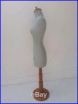 Antique miniature mannequin, mini dressform, Countertop, salesman sample, Girard Par