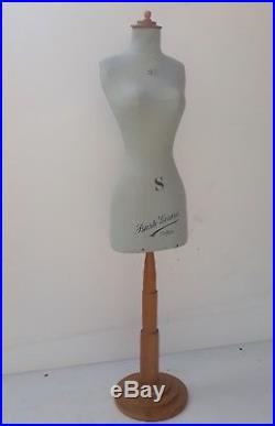 Antique miniature mannequin, mini dressform, Countertop, salesman sample, Girard Par