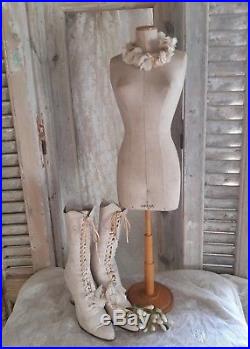 Antique miniature mannequin, mini dressform, Countertop, salesman sample, SIEGEL, Par