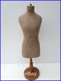 Antique miniature mannequin, mini dressform, Countertop, salesman sample, Stockman
