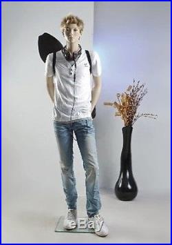 Attractive Male Teenager Mannequin Flesh Tone, Made of Fiberglass (bc08)
