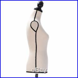 Beige Female Mannequin Torso Clothing Display With Black Tripod Stand New
