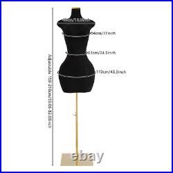 Black Female Mannequin Model with Stand Half-length Model Mannequin Dress Form