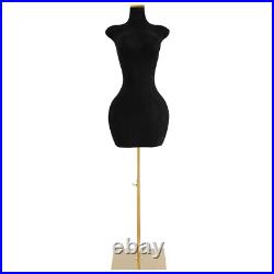 Black Female Mannequin Model with Stand Half-length Model Mannequin Dress Form