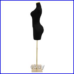 Black Female Mannequin Model with Stand Half-length Model Mannequin Dress Form