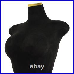 Black Female Mannequin Model with Stand Half-length Model Mannequin Dress Form
