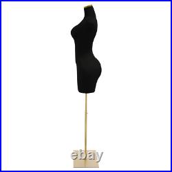 Black Female Mannequin Model with Stand Half-length Model Mannequin Dress Form