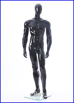 Black Glossy Male Mannequin